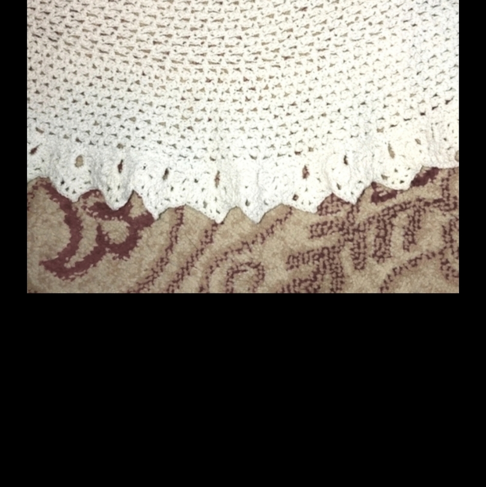 Handmade A-Line Prairie Wedding Gown Crochet Eyelet Lacey Fitted Bodice - Picture 6 of 12